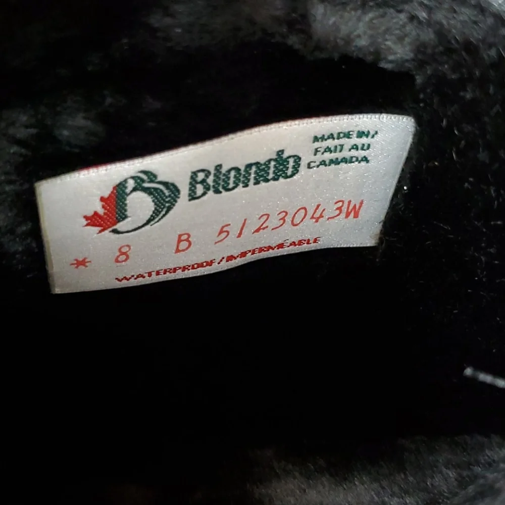 Blondo black waterproof leather boots size 8B